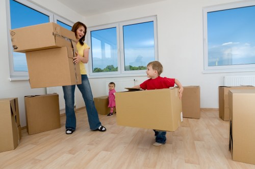 A secure and clear storage access area at Selfstorage Queenspark