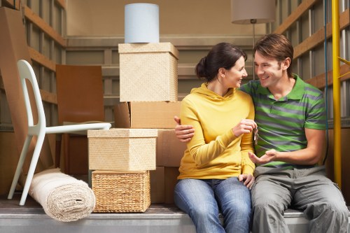 Furniture and household items packed securely for storage in Queenspark