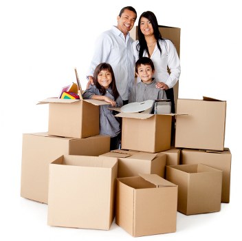 Careful loading for a flat or apartment move
